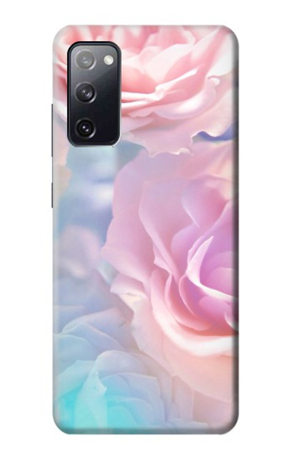 W3050 Vintage Pastel Flowers Hard Case and Leather Flip Case For Samsung Galaxy S20 FE