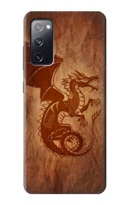 W3086 Red Dragon Tattoo Hard Case and Leather Flip Case For Samsung Galaxy S20 FE