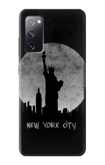 W3097 New York City Hard Case and Leather Flip Case For Samsung Galaxy S20 FE