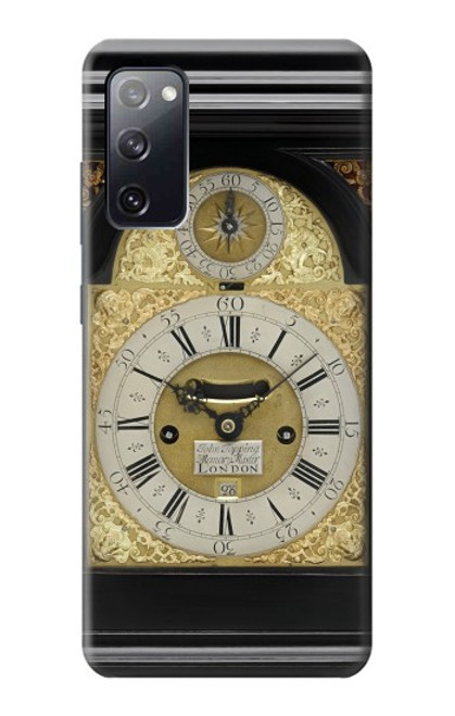 W3144 Antique Bracket Clock Hard Case and Leather Flip Case For Samsung Galaxy S20 FE