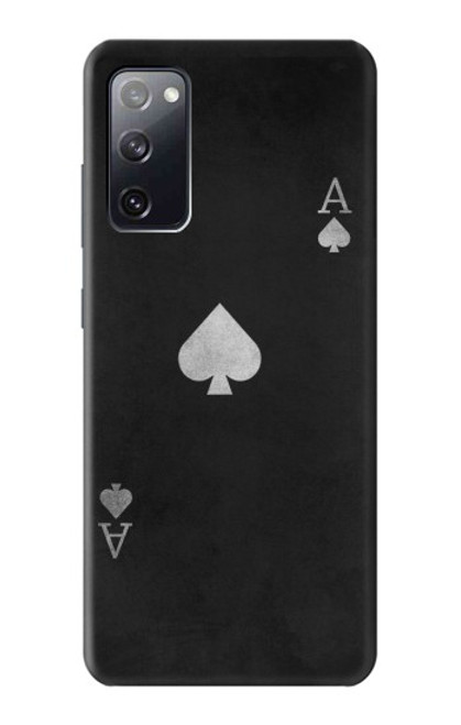 W3152 Black Ace of Spade Hard Case and Leather Flip Case For Samsung Galaxy S20 FE