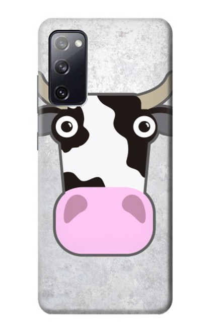 W3257 Cow Cartoon Hard Case and Leather Flip Case For Samsung Galaxy S20 FE