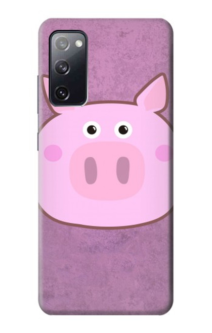 W3269 Pig Cartoon Hard Case and Leather Flip Case For Samsung Galaxy S20 FE