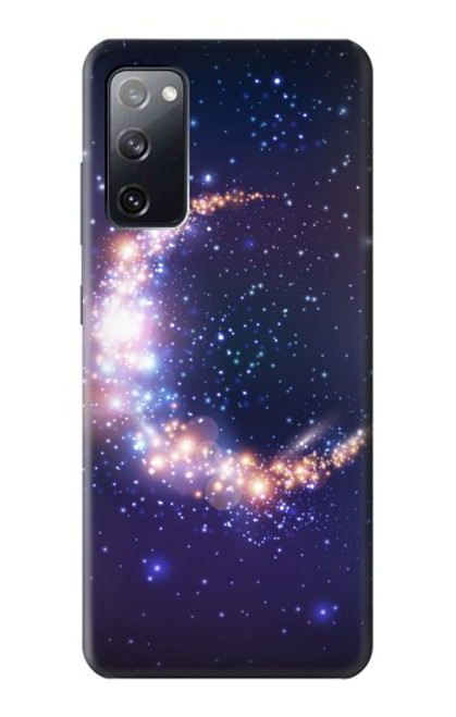 W3324 Crescent Moon Galaxy Hard Case and Leather Flip Case For Samsung Galaxy S20 FE