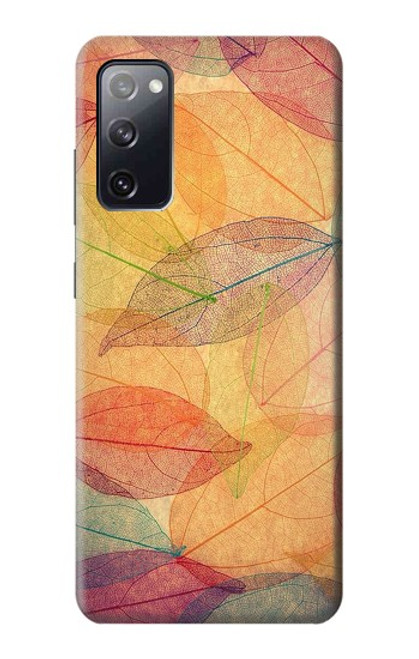 W3686 Fall Season Leaf Autumn Hard Case and Leather Flip Case For Samsung Galaxy S20 FE