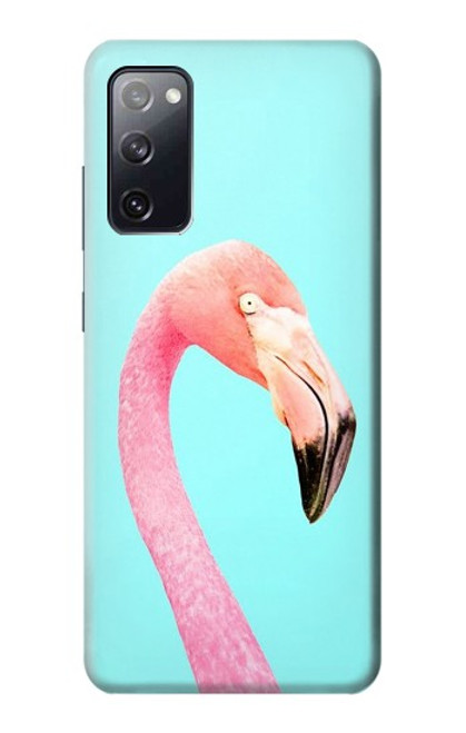 W3708 Pink Flamingo Hard Case and Leather Flip Case For Samsung Galaxy S20 FE