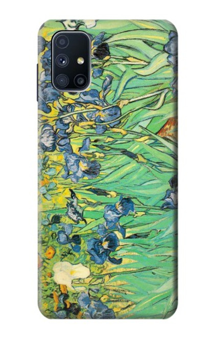 W0210 Van Gogh Irises Hard Case and Leather Flip Case For Samsung Galaxy M51