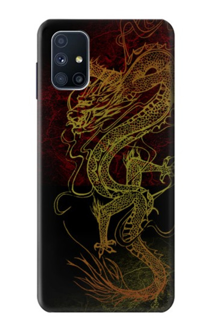 W0354 Chinese Dragon Hard Case and Leather Flip Case For Samsung Galaxy M51