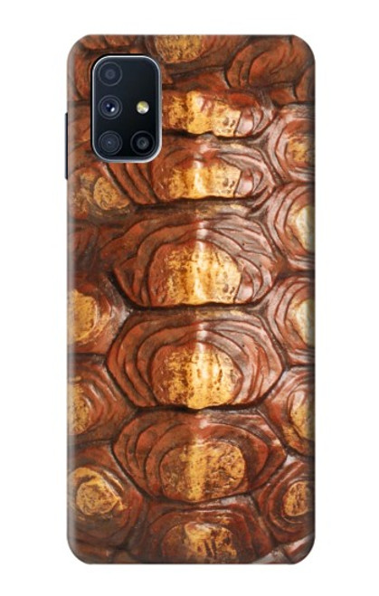 W0579 Turtle Carapace Hard Case and Leather Flip Case For Samsung Galaxy M51