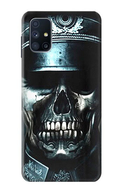 W0754 Skull Soldier Zombie Hard Case and Leather Flip Case For Samsung Galaxy M51