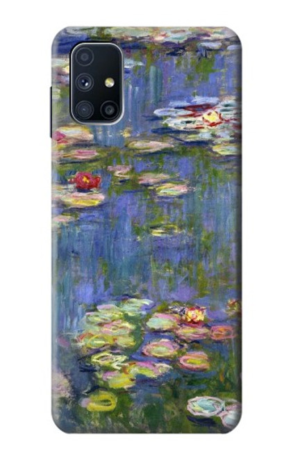 W0997 Claude Monet Water Lilies Hard Case and Leather Flip Case For Samsung Galaxy M51