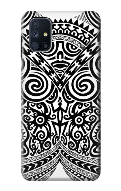 W1655 Maori Tattoo Hard Case and Leather Flip Case For Samsung Galaxy M51