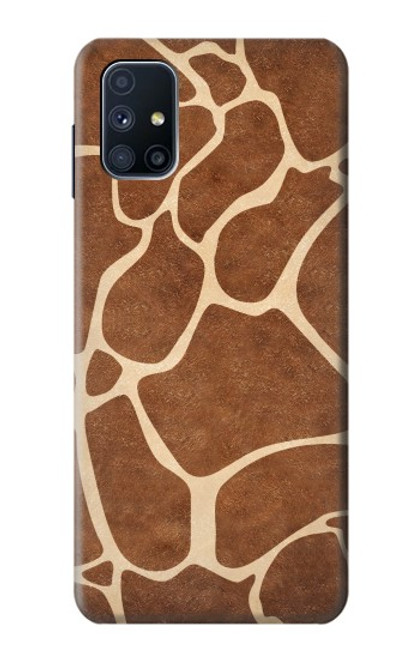 W2326 Giraffe Skin Hard Case and Leather Flip Case For Samsung Galaxy M51