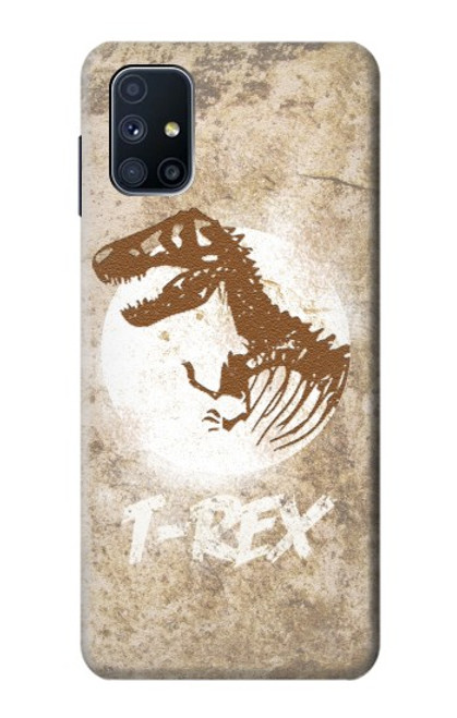 W2372 T-Rex Jurassic Fossil Hard Case and Leather Flip Case For Samsung Galaxy M51