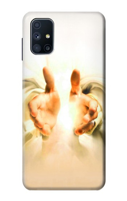 W2546 Hand of God Heaven Hard Case and Leather Flip Case For Samsung Galaxy M51