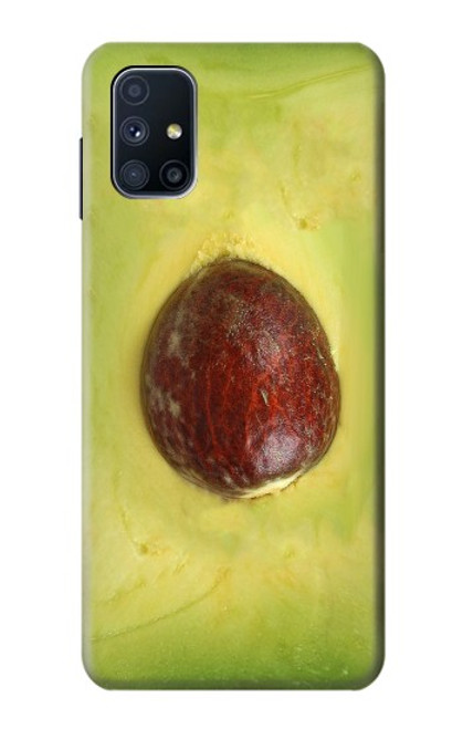 W2552 Avocado Fruit Hard Case and Leather Flip Case For Samsung Galaxy M51