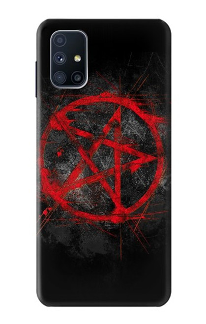 W2557 Pentagram Hard Case and Leather Flip Case For Samsung Galaxy M51