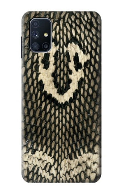 W2711 King Cobra Snake Skin Graphic Printed Hard Case and Leather Flip Case For Samsung Galaxy M51