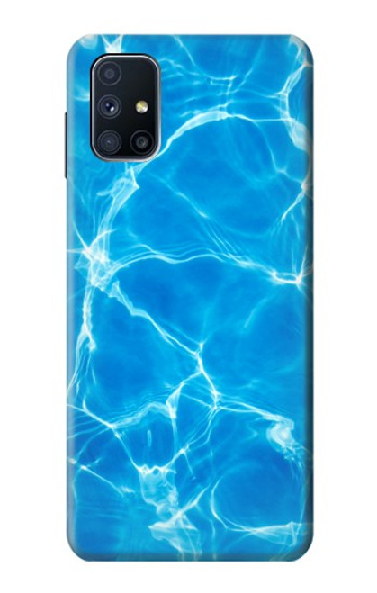 W2788 Blue Water Swimming Pool Hard Case and Leather Flip Case For Samsung Galaxy M51