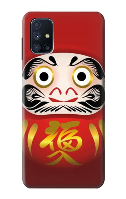 W2839 Japan Daruma Doll Hard Case and Leather Flip Case For Samsung Galaxy M51