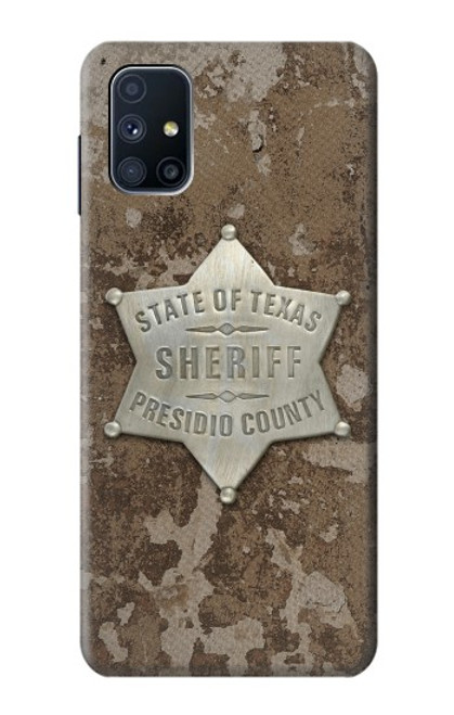 W2868 Texas Presidio County Sheriff Badge Hard Case and Leather Flip Case For Samsung Galaxy M51