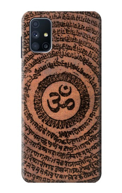 W2874 Om Symbol Tattoo Hard Case and Leather Flip Case For Samsung Galaxy M51