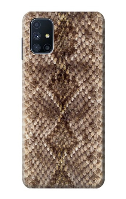 W2875 Rattle Snake Skin Graphic Printed Hard Case and Leather Flip Case For Samsung Galaxy M51