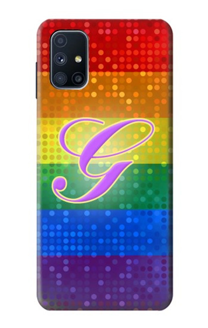 W2899 Rainbow LGBT Gay Pride Flag Hard Case and Leather Flip Case For Samsung Galaxy M51