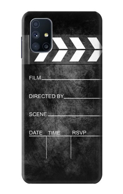 W2919 Vintage Director Clapboard Hard Case and Leather Flip Case For Samsung Galaxy M51