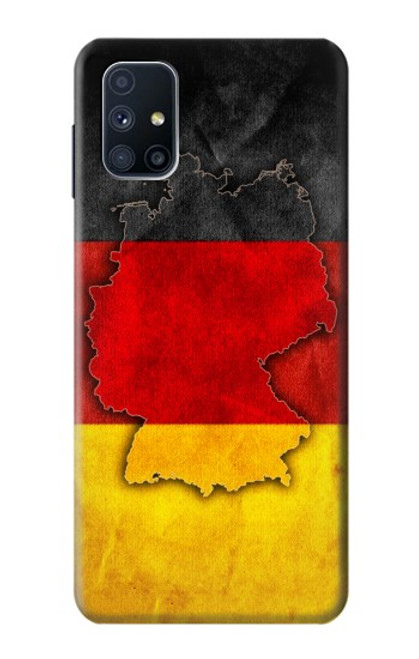 W2935 Germany Flag Map Hard Case and Leather Flip Case For Samsung Galaxy M51