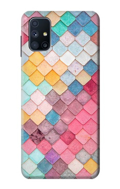W2947 Candy Minimal Pastel Colors Hard Case and Leather Flip Case For Samsung Galaxy M51