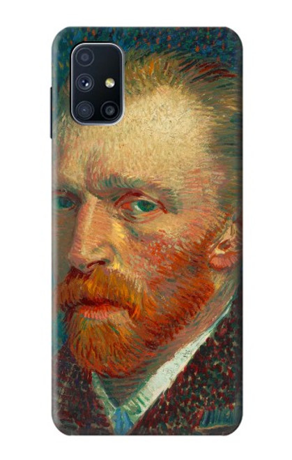 W3335 Vincent Van Gogh Self Portrait Hard Case and Leather Flip Case For Samsung Galaxy M51