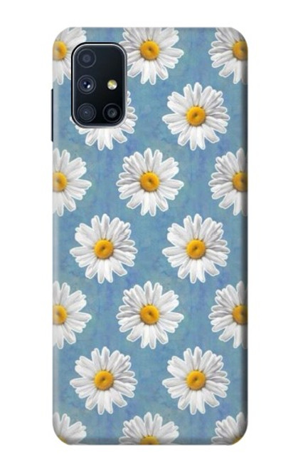 W3454 Floral Daisy Hard Case and Leather Flip Case For Samsung Galaxy M51