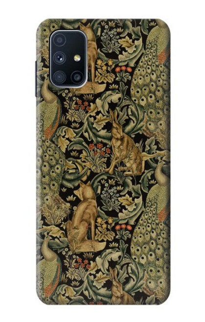 W3661 William Morris Forest Velvet Hard Case and Leather Flip Case For Samsung Galaxy M51