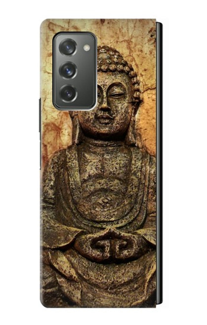 W0344 Buddha Rock Carving Hard Case For Samsung Galaxy Z Fold2 5G