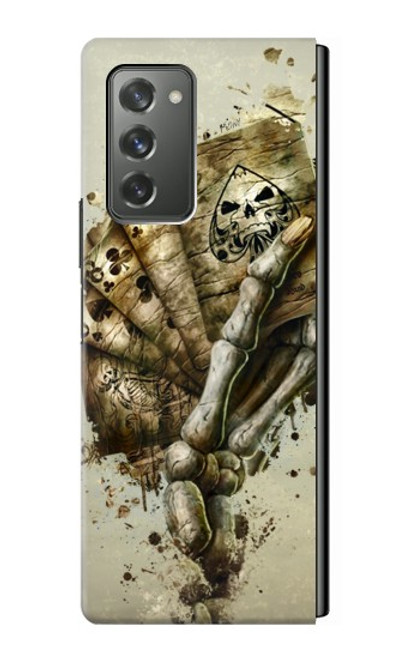 W0550 Skull Card Poker Hard Case For Samsung Galaxy Z Fold2 5G