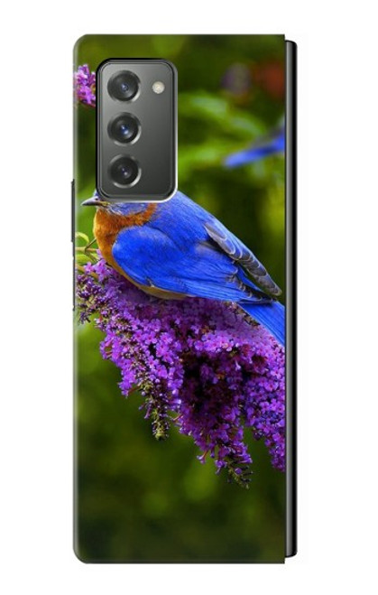 W1565 Bluebird of Happiness Blue Bird Hard Case For Samsung Galaxy Z Fold2 5G