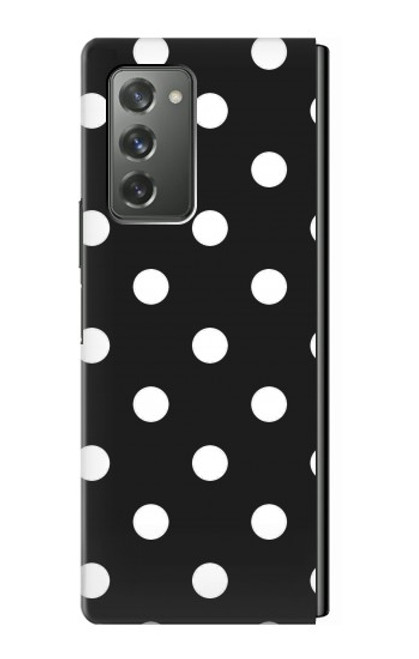 W2299 Black Polka Dots Hard Case For Samsung Galaxy Z Fold2 5G