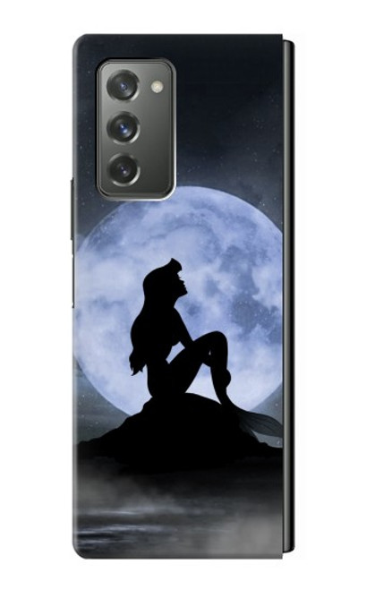 W2668 Mermaid Silhouette Moon Night Hard Case For Samsung Galaxy Z Fold2 5G