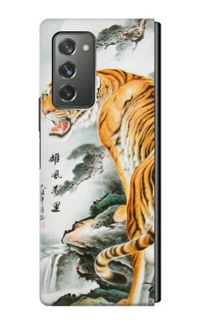 W2750 Oriental Chinese Tiger Painting Hard Case For Samsung Galaxy Z Fold2 5G
