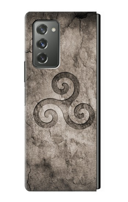 W2892 Triskele Symbol Stone Texture Hard Case For Samsung Galaxy Z Fold2 5G