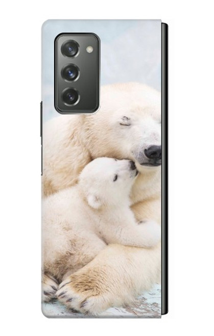 W3373 Polar Bear Hug Family Hard Case For Samsung Galaxy Z Fold2 5G