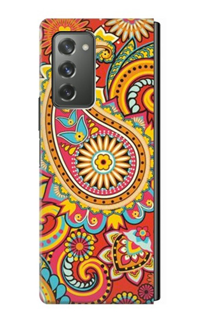 W3402 Floral Paisley Pattern Seamless Hard Case For Samsung Galaxy Z Fold2 5G