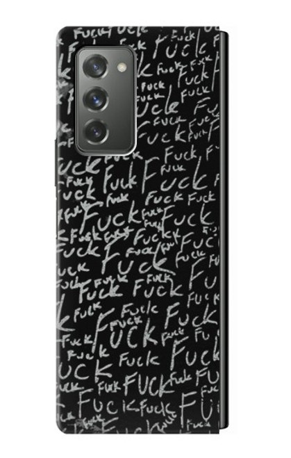 W3478 Funny Words Blackboard Hard Case For Samsung Galaxy Z Fold2 5G