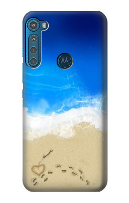 W0912 Relax Beach Hard Case and Leather Flip Case For Motorola One Fusion+