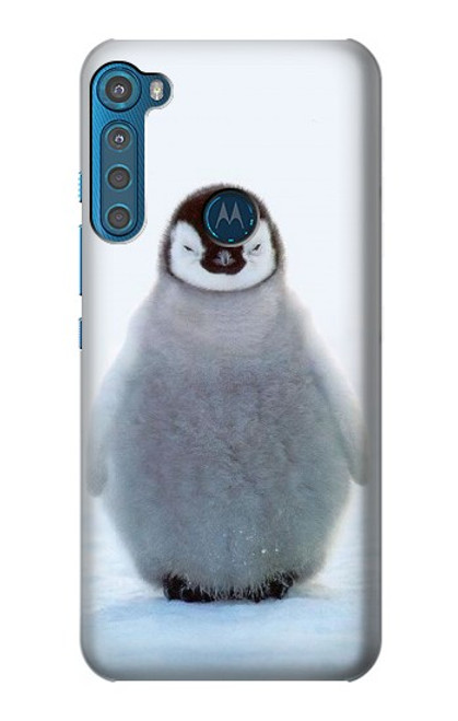 W1075 Penguin Ice Hard Case and Leather Flip Case For Motorola One Fusion+