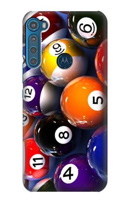 W2238 Billiard Pool Ball Hard Case and Leather Flip Case For Motorola One Fusion+