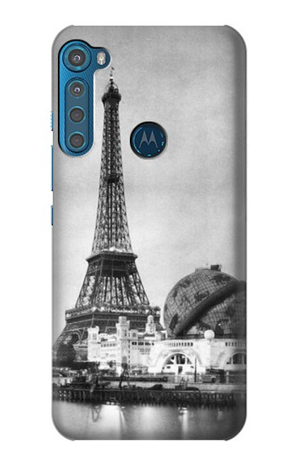 W2350 Old Paris Eiffel Tower Hard Case and Leather Flip Case For Motorola One Fusion+