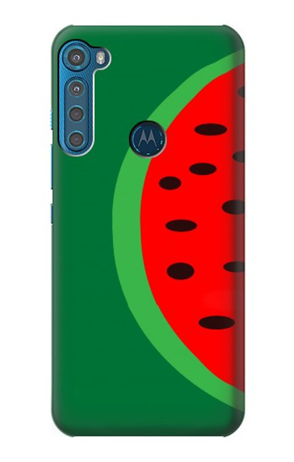 W2383 Watermelon Hard Case and Leather Flip Case For Motorola One Fusion+