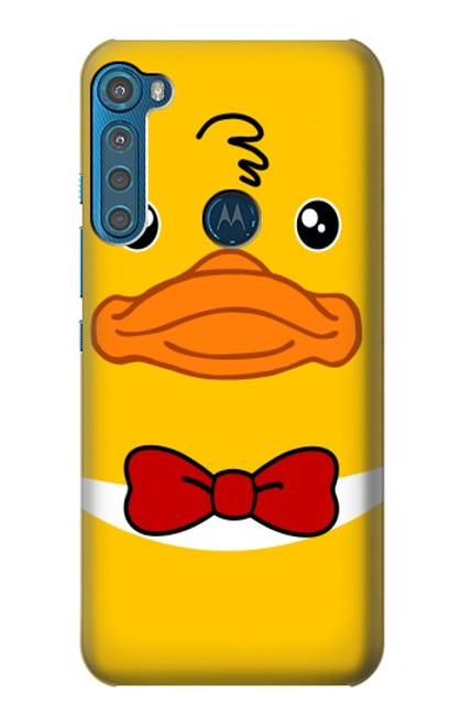 W2760 Yellow Duck Tuxedo Cartoon Hard Case and Leather Flip Case For Motorola One Fusion+